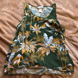 H&M Green beach tank top